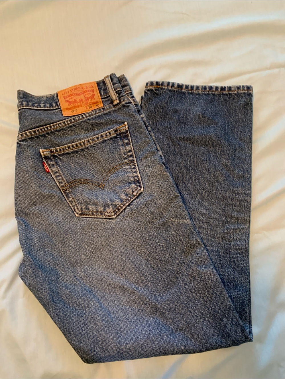 Men’s Levi 505 Jeans Tag 34”x30” Measures 34x28